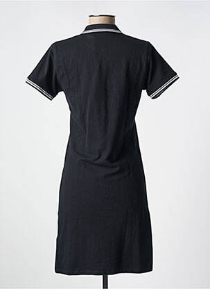 Robe mi-longue manches courtes manches courtes noir KAPORAL femme