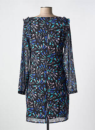 Robe courte fermeture zippée au dos manches longues noir MOLLY BRACKEN femme