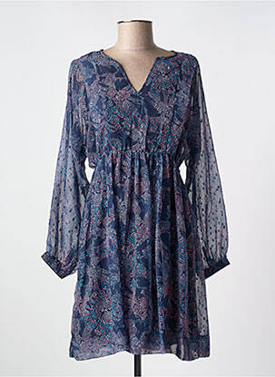 Robe courte manches longues manches longues bleu TIFFOSI femme