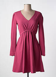 Robe courte manches longues manches longues rouge KAPORAL femme