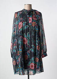 Robe courte manches longues manches longues noir MOLLY BRACKEN femme