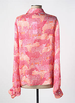 Chemisier imprimé fantaisie manches longues rose MOLLY BRACKEN femme