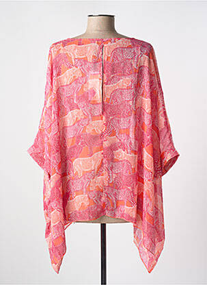 Tunique manches longues imprimé fantaisie rose MOLLY BRACKEN femme