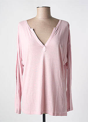 T-shirt manches longues manches longues rose KAPORAL femme