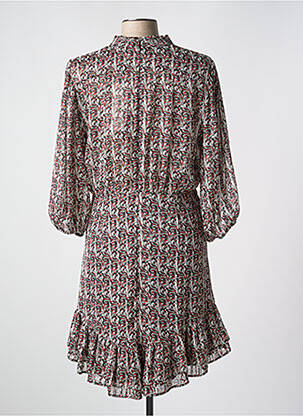 Robe courte manches 3/4 manches 3/4 rouge MORGAN femme
