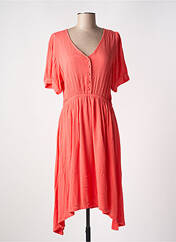 Robe mi-longue orange KAFFE pour femme seconde vue