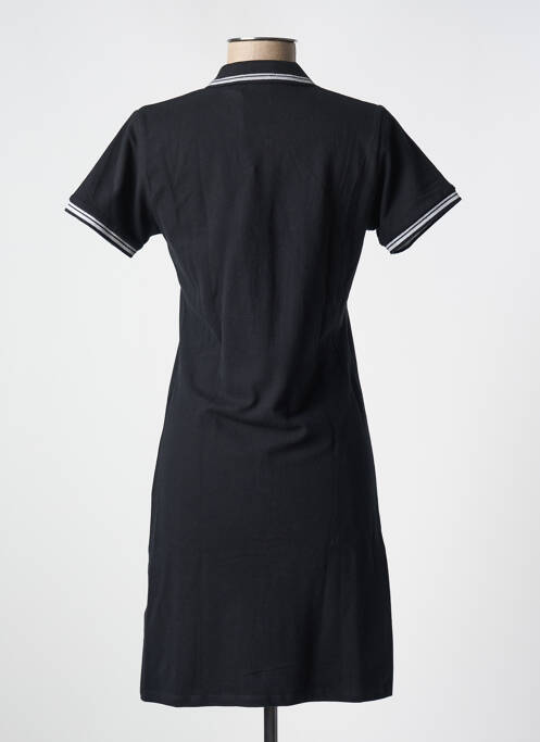 Robe mi-longue manches courtes manches courtes noir KAPORAL femme