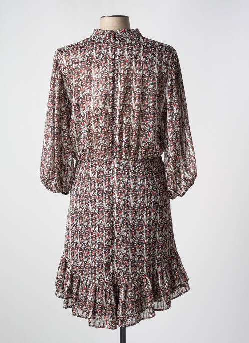 Robe courte manches 3/4 manches 3/4 rouge MORGAN femme