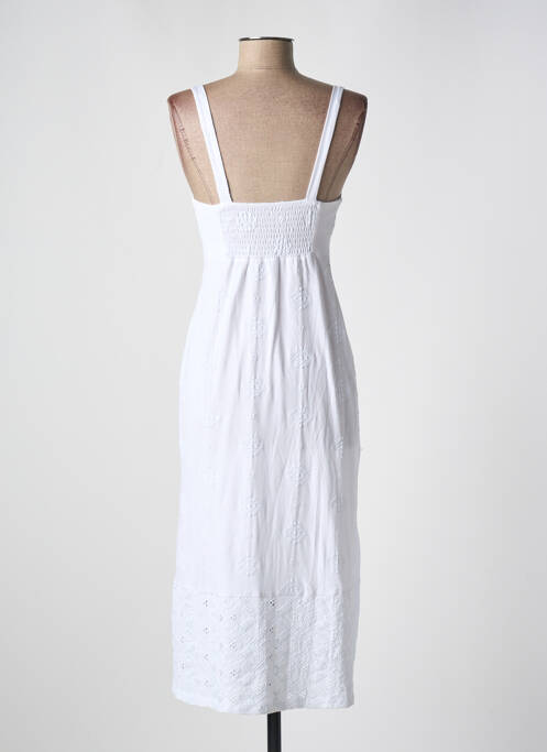 Robe mi-longue blanc DESIGUAL femme