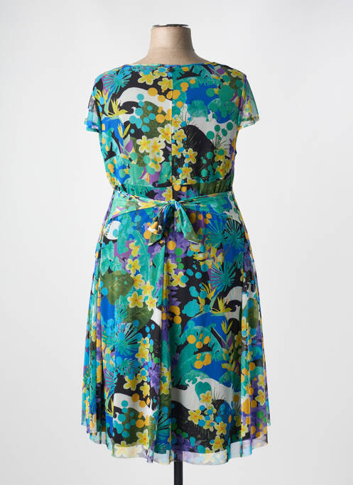 Robe mi-longue vert MALOKA pour femme