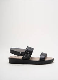 Sandales/nu pieds matière lisse talon plat jusqu'à 3cm noir BEL CANTO femme
