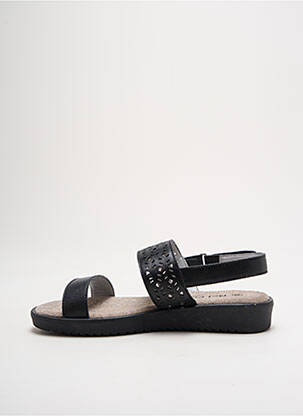 Sandales/nu pieds matière lisse talon plat jusqu'à 3cm noir BEL CANTO femme