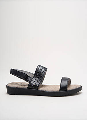 Sandales/nu pieds matière lisse talon plat jusqu'à 3cm noir BEL CANTO femme