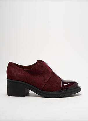 Derbies nubuck talon de 4 à 6cm violet MARROQUI SANCHEZ femme