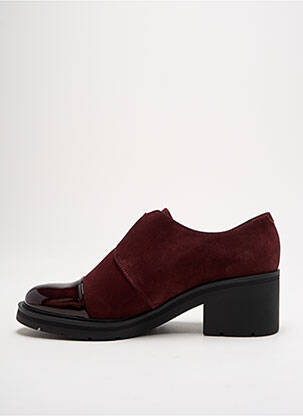 Derbies nubuck talon de 4 à 6cm violet MARROQUI SANCHEZ femme