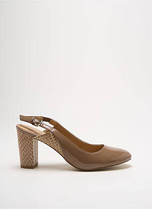 Escarpins fermeture boucle(s) talon de 7 à 9cm beige INITIALE PARIS femme