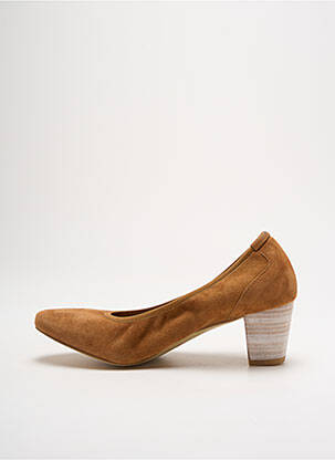 Escarpins nubuck talon de 4 à 6cm marron PERLATO femme