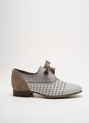 Derbies fermeture lacets talon plat jusqu'à 3cm gris DKODE femme