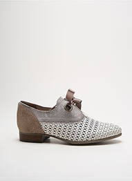 Derbies fermeture lacets talon plat jusqu'à 3cm gris DKODE femme