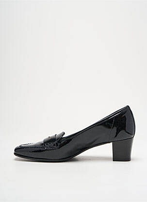 Mocassins matière lisse talon de 4 à 6cm noir PARLANTI femme