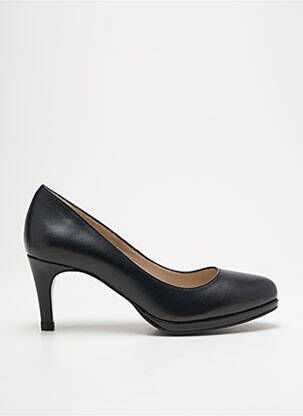Escarpins tissage satiné talon de 7 à 9cm noir OTESS femme