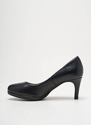 Escarpins tissage satiné talon de 7 à 9cm noir OTESS femme