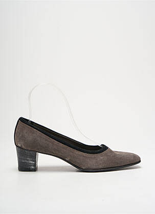 Escarpins nubuck talon de 4 à 6cm gris PARLANTI femme