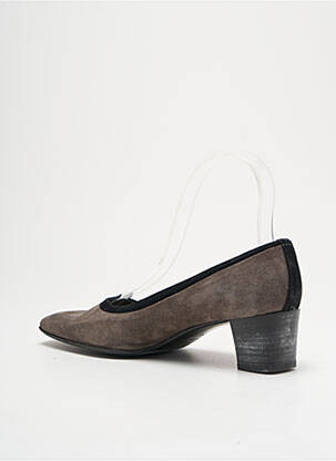 Escarpins nubuck talon de 4 à 6cm gris PARLANTI femme