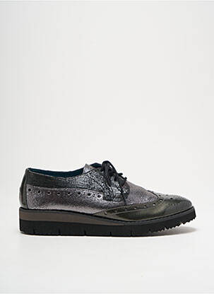 Derbies type de semelle amortissante talon de 4 à 6cm argent KARSTON femme