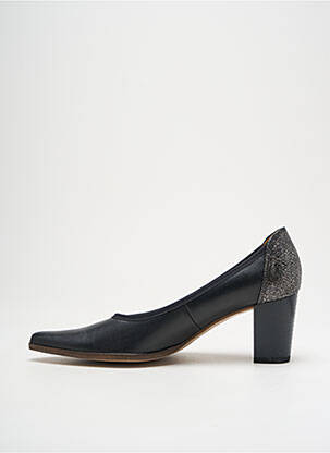 Escarpins tissage satiné talon de 4 à 6cm noir KARSTON femme