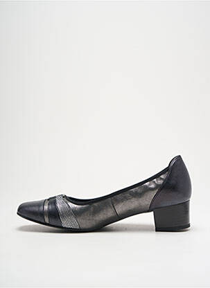 Ballerines matière lisse talon de 4 à 6cm argent ARTIKA SOFT femme