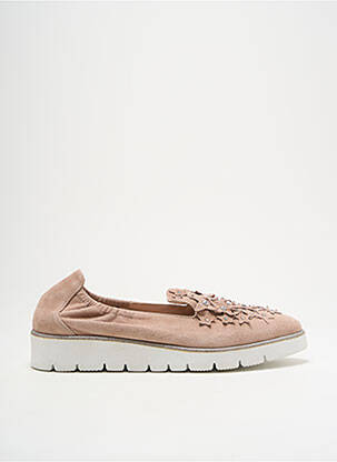 Mocassins tissage satiné talon plat jusqu'à 3cm rose MARIPÉ femme