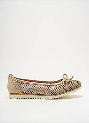 Ballerines nubuck talon plat jusqu'à 3cm or MARCO TOZZI femme