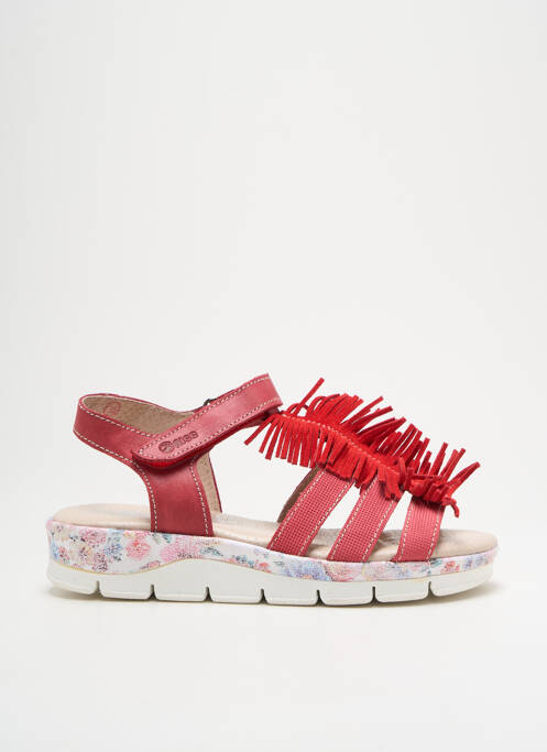 Sandales/Nu pieds rouge NICE pour femme