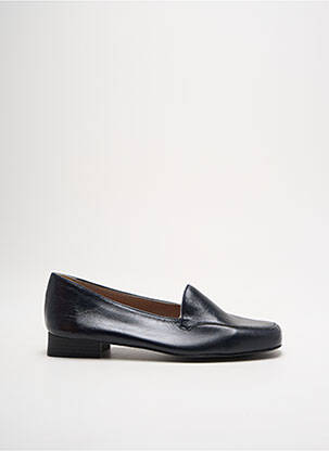 Mocassins tissage satiné talon plat jusqu'à 3cm bleu HELLER femme