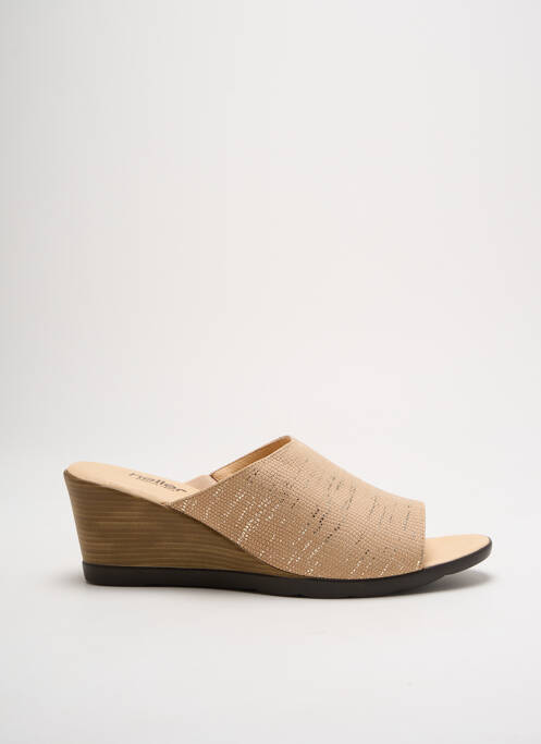Mules/Sabots beige HELLER pour femme
