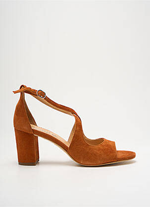 Sandales/Nu pieds orange ROSEMETAL pour femme