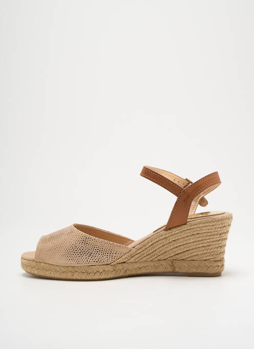 Espadrilles beige MAYBE pour femme