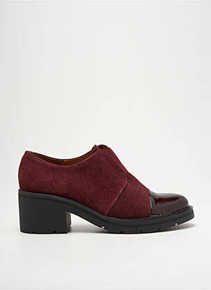 Derbies nubuck talon de 4 à 6cm violet MARROQUI SANCHEZ femme