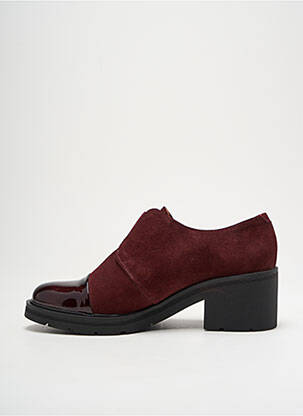 Derbies nubuck talon de 4 à 6cm violet MARROQUI SANCHEZ femme
