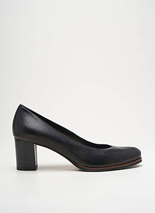 Escarpins tissage satiné talon de 4 à 6cm noir GADEA femme