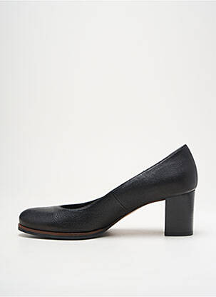 Escarpins tissage satiné talon de 4 à 6cm noir GADEA femme