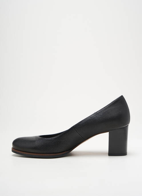 Escarpins tissage satiné talon de 4 à 6cm noir GADEA femme