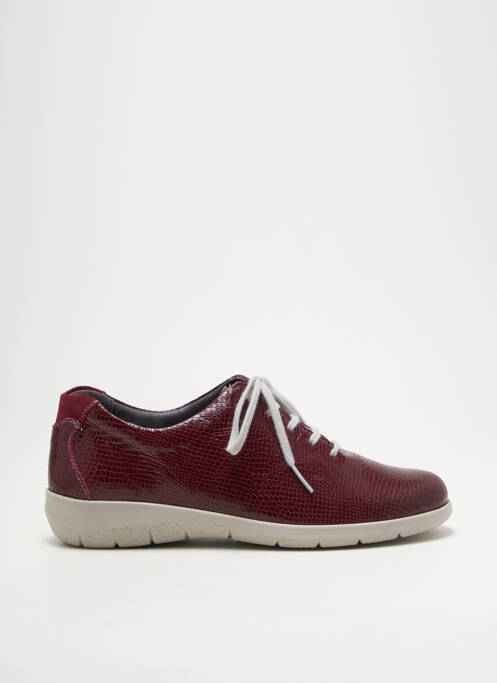Baskets tissage satiné talon plat jusqu'à 3cm violet BOISSY femme