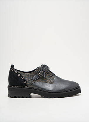 Derbies bout pointu talon plat jusqu'à 3cm gris REGARD femme