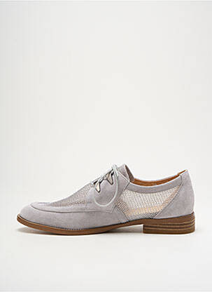 Derbies nubuck talon plat jusqu'à 3cm gris ADIGE femme