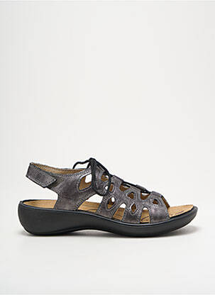 Sandales/nu pieds matière lisse talon de 4 à 6cm argent ROMIKA femme