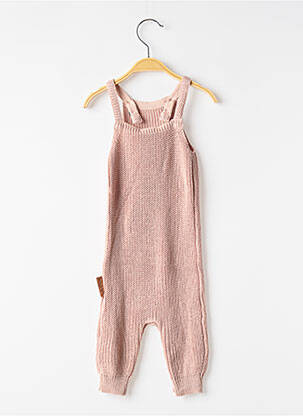 Salopette col rond sans manche rose BABY'S ONLY enfant