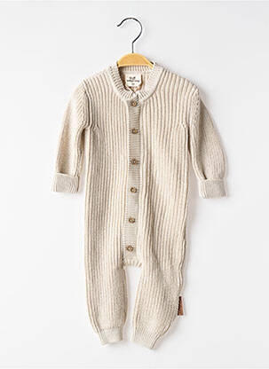 Combi-pantalon coupe cintrée manches longues beige BABY'S ONLY enfant