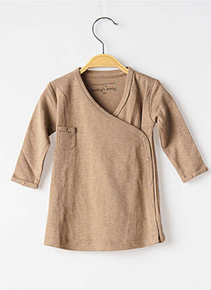 T-shirt manches longues manches longues marron BABY'S ONLY enfant
